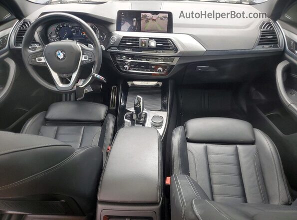5UXTR9C53KLR06724 2019 BMW X3 Blue Widok deski rozdzielczej