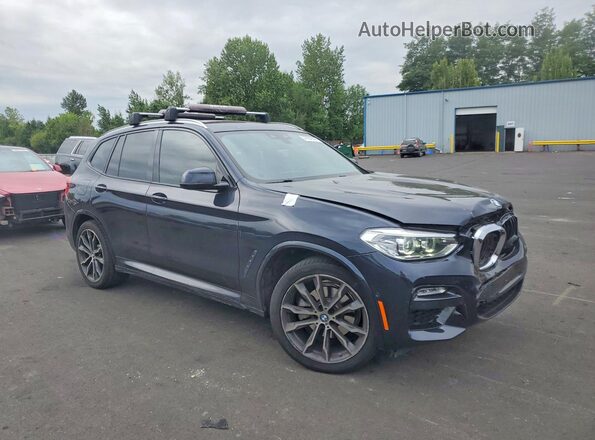 5UXTR9C53KLR06724 2019 BMW X3 Blue Przód prawy