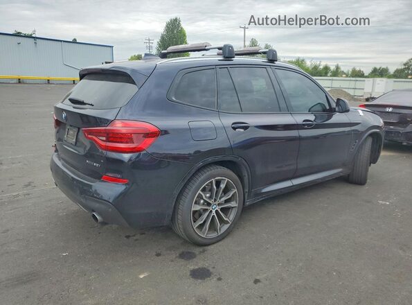 5UXTR9C53KLR06724 2019 BMW X3 Blue Tył prawy