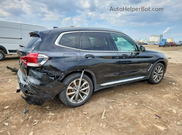 5UXTR9C54JLC69909 2018 BMW X3 Black Задня права чверть