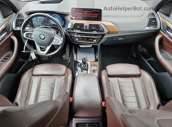 5UXTR9C54JLC69909 2018 BMW X3 Black Вид панелі приладів