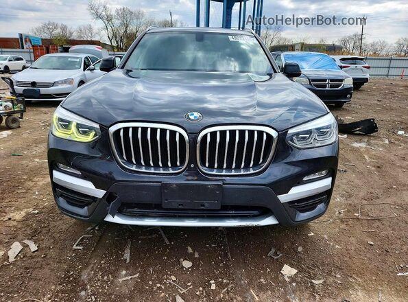 5UXTR9C54JLC69909 2018 BMW X3 Black Вид спереду