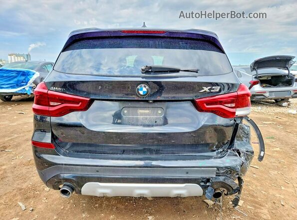 5UXTR9C54JLC69909 2018 BMW X3 Black Вид ззаду