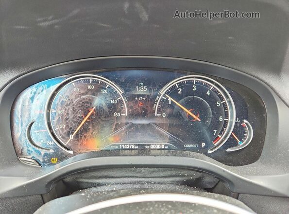 5UXTR9C54JLC69909 2018 BMW X3 Black Вид щитка приладів