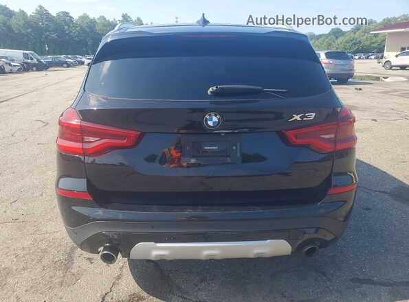 5UXTR9C54JLC80909 2018 BMW X3 Black Rear view