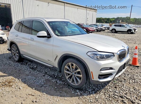 5UXTR9C54JLD66303 2018 BMW X3 Белый Передняя правая четверть