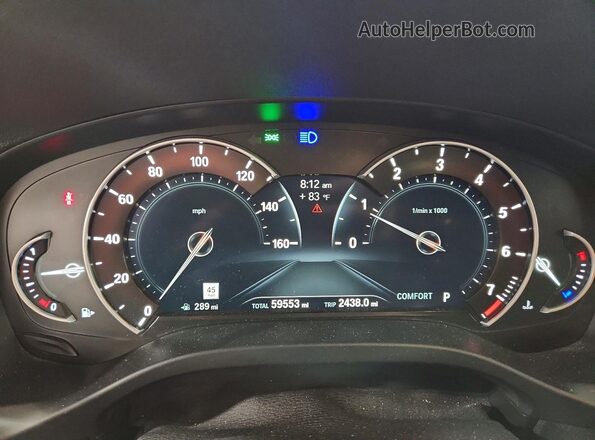 5UXTR9C54JLD67239 2018 BMW X3 Серый Вид щитка приборов