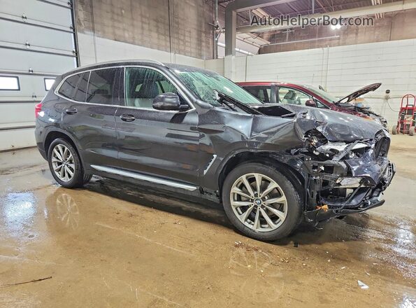 5UXTR9C54JLD67239 2018 BMW X3 Серый Передняя правая четверть