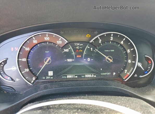 5UXTR9C54KLD97987 2019 BMW X3 Brown Widok zestawu wskaźników