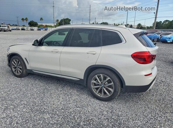 5UXTR9C54KLD98072 2019 BMW X3 White Trasero izquierdo