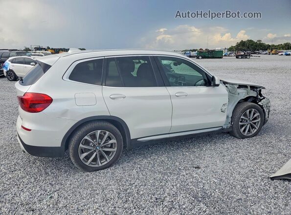 5UXTR9C54KLD98072 2019 BMW X3 White Trasero derecho