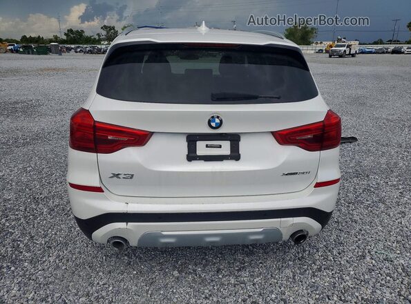 5UXTR9C54KLD98072 2019 BMW X3 White Vista trasera