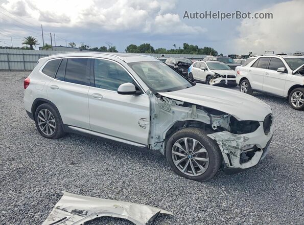 5UXTR9C54KLD98072 2019 BMW X3 White Delantero derecho