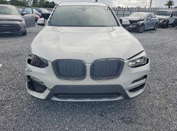 5UXTR9C54KLD98072 2019 BMW X3 White Vista frontal