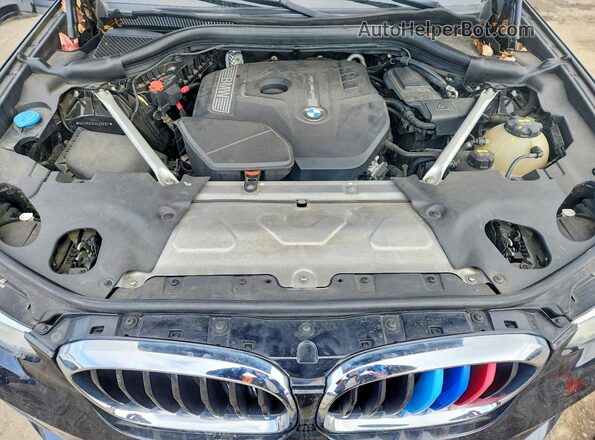 5UXTR9C54KLD98167 2019 BMW X3 Black ძრავის განყოფილების ხედი