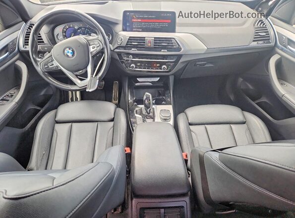 5UXTR9C54KLD98167 2019 BMW X3 Black წინა პანელის ხედი
