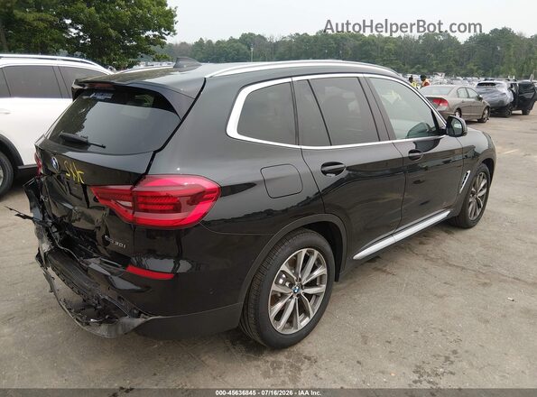 5UXTR9C54KLP84665 2019 BMW X3 Black Հետևի աջ
