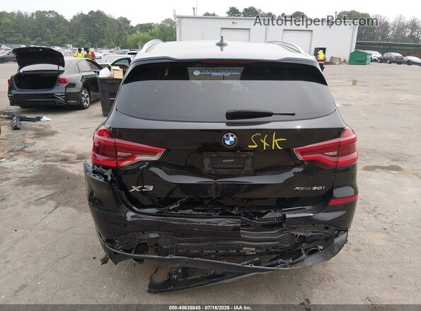 5UXTR9C54KLP84665 2019 BMW X3 Black 