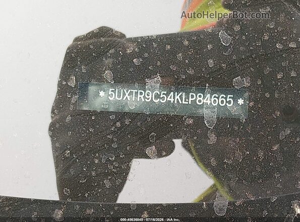 5UXTR9C54KLP84665 2019 BMW X3 Black 