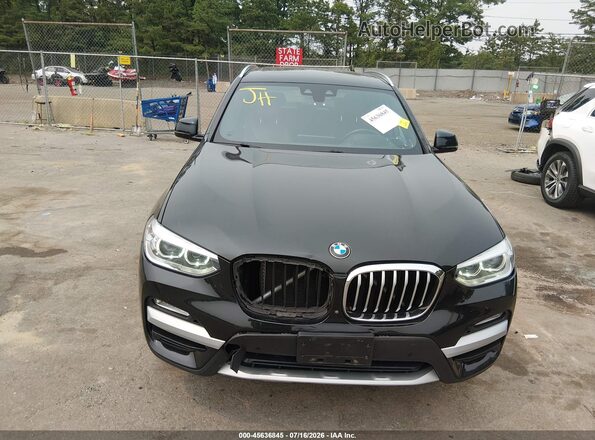 5UXTR9C54KLP84665 2019 BMW X3 Black Սարքավորումների վահանակի տեսք