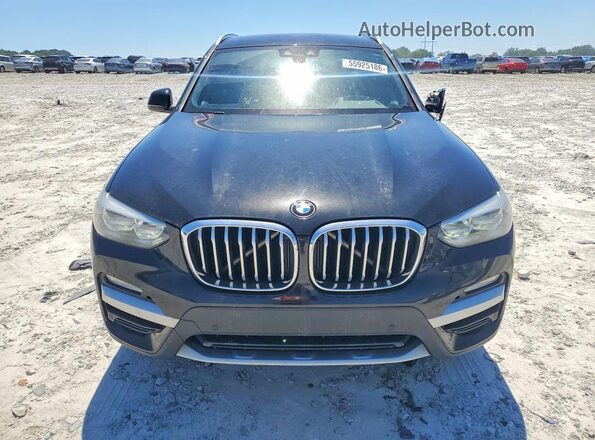 5UXTR9C54KLR03329 2019 BMW X3 Black Vista frontal