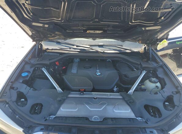 5UXTR9C54KLR03329 2019 BMW X3 Black Vista del compartimento del motor