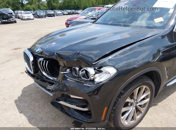 5UXTR9C54KLR04643 2019 BMW X3 Black Դիմացի տեսք