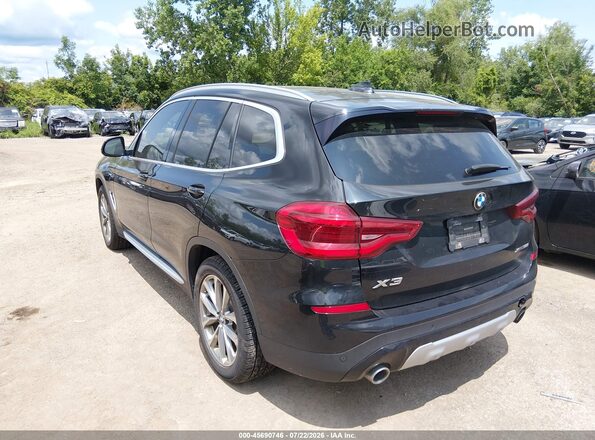 5UXTR9C54KLR04643 2019 BMW X3 Black Հետևի ձախ