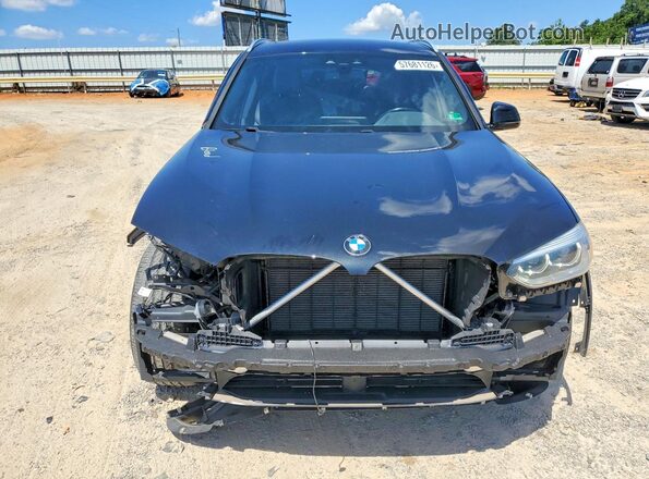 5UXTR9C54KLR09051 2019 BMW X3 Black Widok z przodu