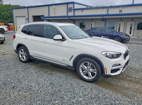 5UXTR9C55JLC76920 2018 BMW X3 White Передня права чверть