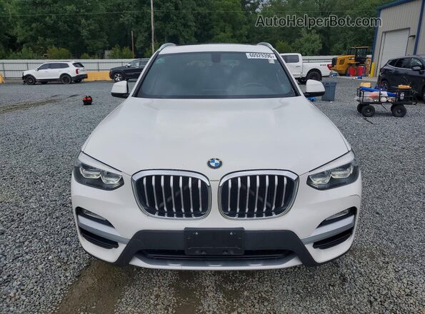 5UXTR9C55JLC76920 2018 BMW X3 White Вид спереду