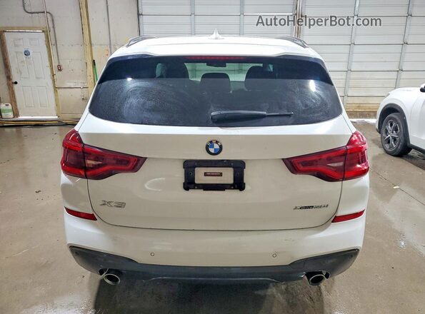 5UXTR9C55KLP82228 2019 BMW X3 White Rear view