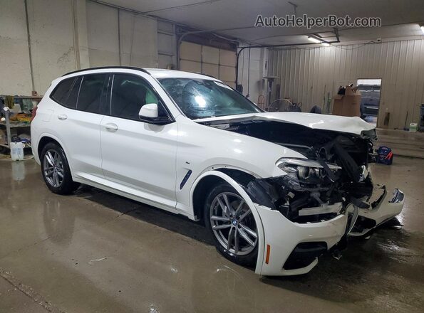 5UXTR9C55KLP82228 2019 BMW X3 White Front right