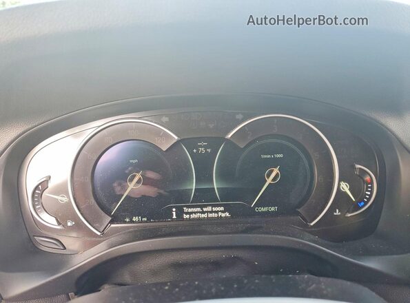 5UXTR9C55KLP82228 2019 BMW X3 White Instrument cluster view