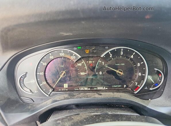 5UXTR9C55KLP92032 2019 BMW X3 Blue Vista del cuadro de instrumentos