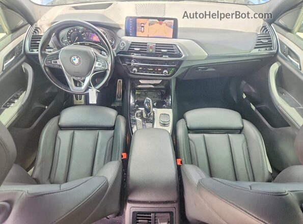 5UXTR9C55KLP92032 2019 BMW X3 Blue Vista del salpicadero