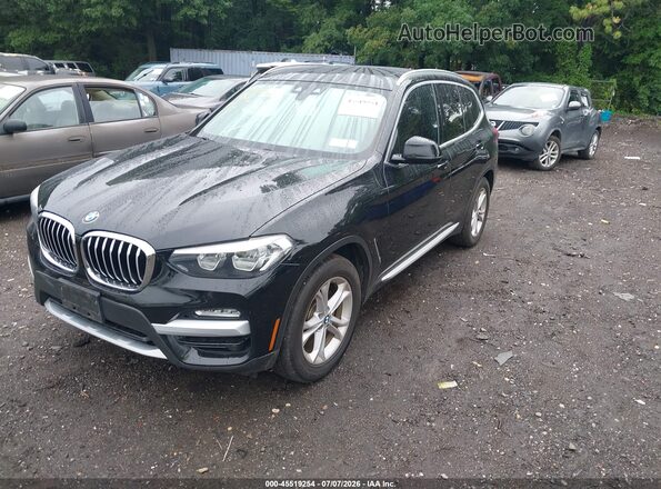 5UXTR9C56KLD94427 2019 BMW X3 Black Przód lewy