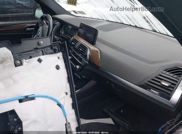 5UXTR9C56KLD94427 2019 BMW X3 Black Widok wnętrza z przodu