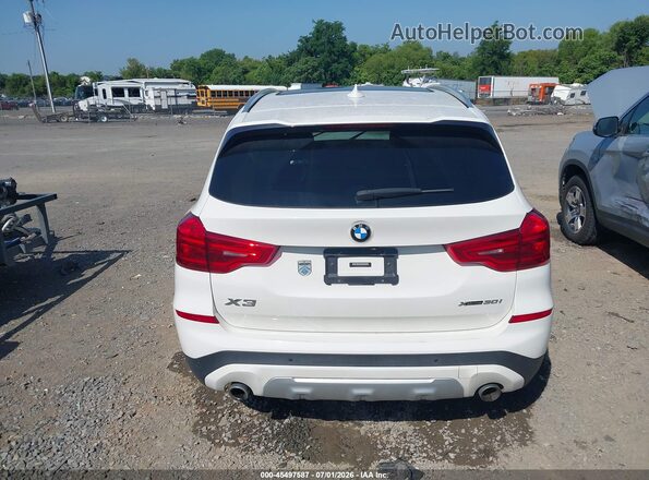 5UXTR9C56KLE12974 2019 BMW X3 White 