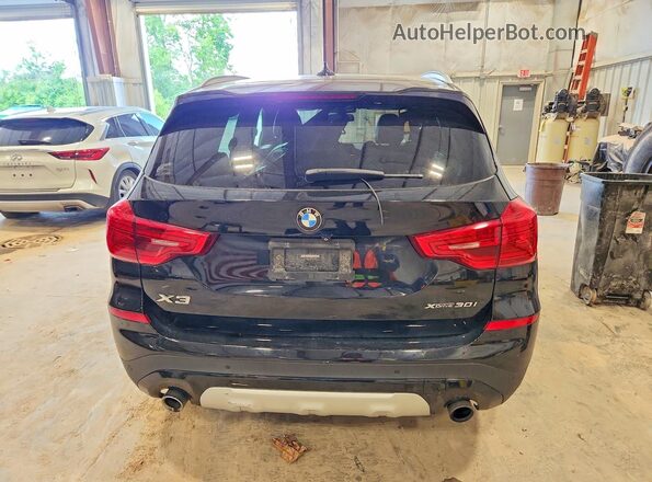 5UXTR9C56KLE17026 2019 BMW X3 Black Вид ззаду