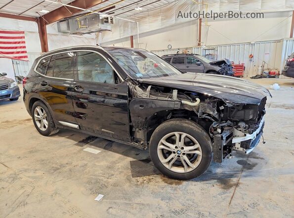 5UXTR9C56KLE17026 2019 BMW X3 Black Передня права чверть