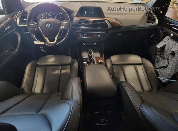 5UXTR9C56KLE17026 2019 BMW X3 Black Вид панелі приладів