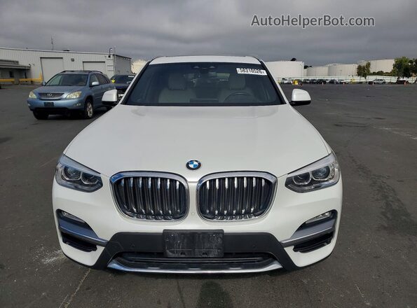 5UXTR9C56KLP95196 2019 BMW X3 White Front view
