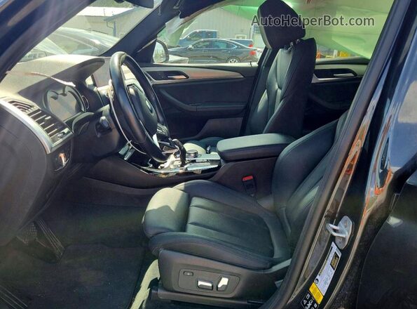 5UXTR9C57KLD93173 2019 BMW X3 Черный Вид салона спереди