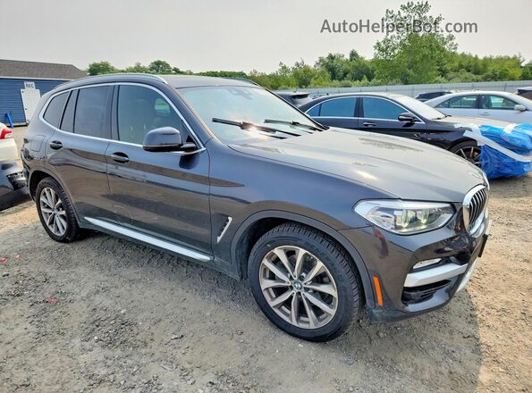 5UXTR9C57KLD98616 2019 BMW X3 Gray Delantero derecho