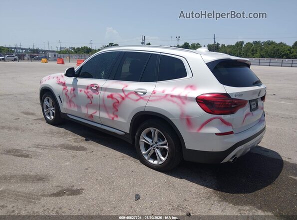 5UXTR9C58JLC78130 2018 BMW X3 White Հետևի ձախ