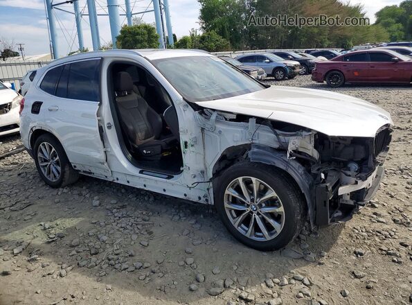 5UXTR9C58JLD69625 2018 BMW X3 White Передня права чверть