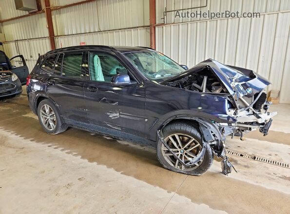 5UXTR9C58JLD74341 2018 BMW X3 Синий Передняя правая четверть