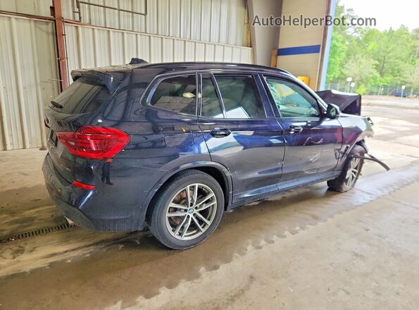 5UXTR9C58JLD74341 2018 BMW X3 Синий Задняя правая четверть