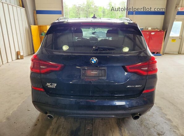 5UXTR9C58JLD74341 2018 BMW X3 Синий Вид сзади